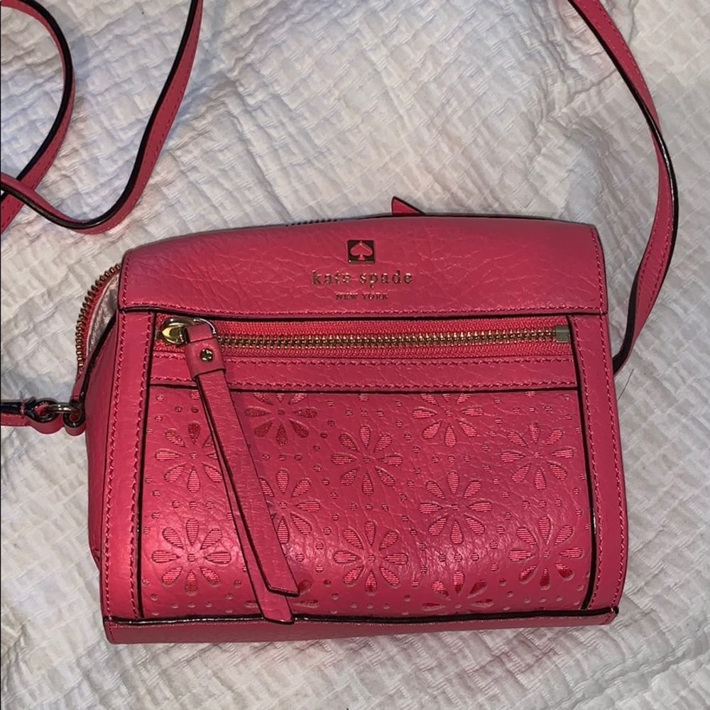 NEW kate Spade neon pink cross body